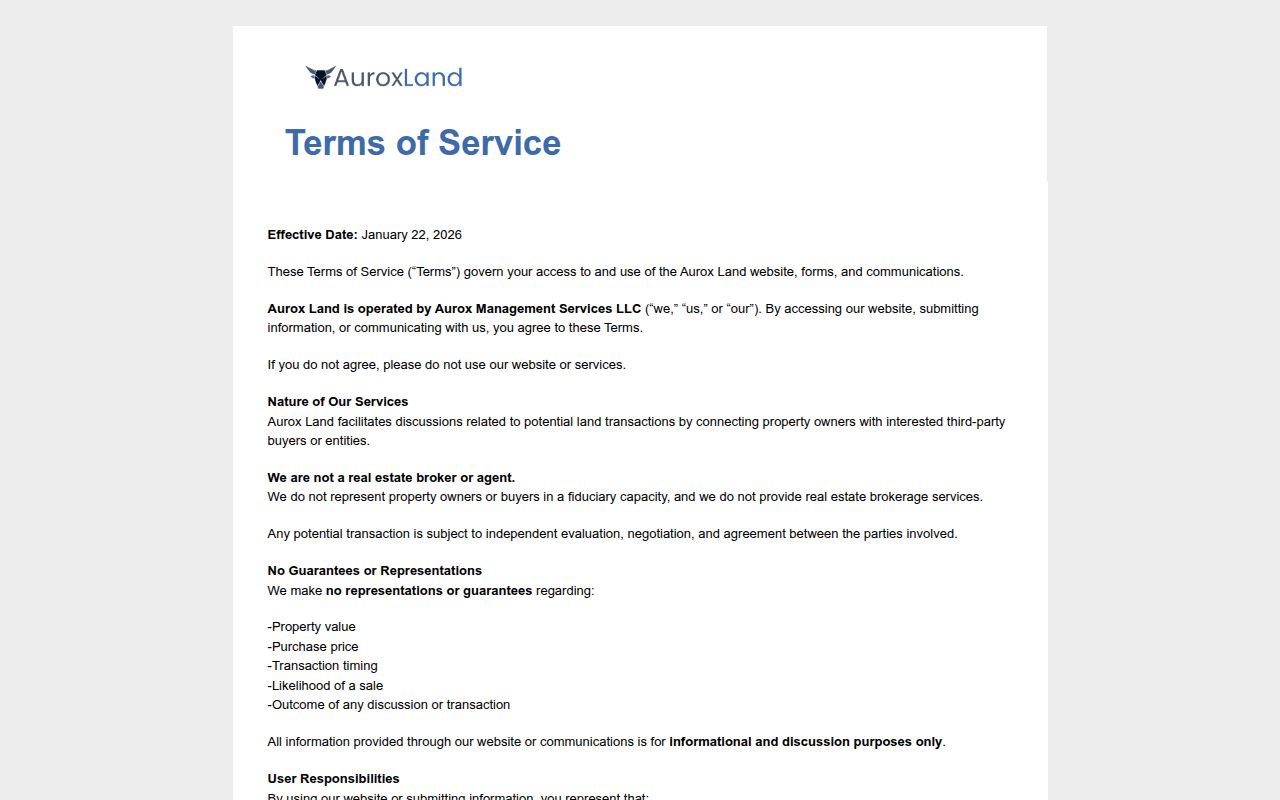 Terms of Service